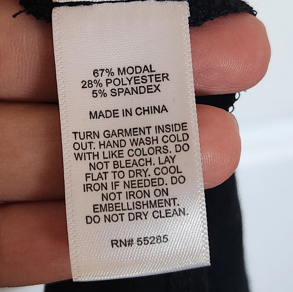 Express Black Tank with sparkle neckline detail, Small - Picture 7 of 7